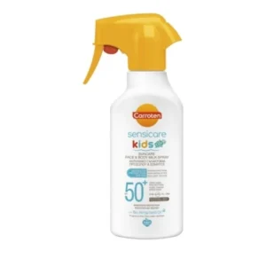 Carroten kids protect suncare face and body milk spray spf 50 270 ml