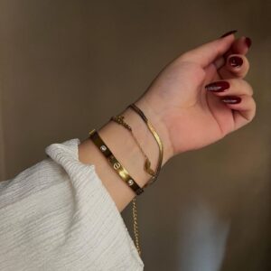 N 22 طقم انسيال جولد بليتد